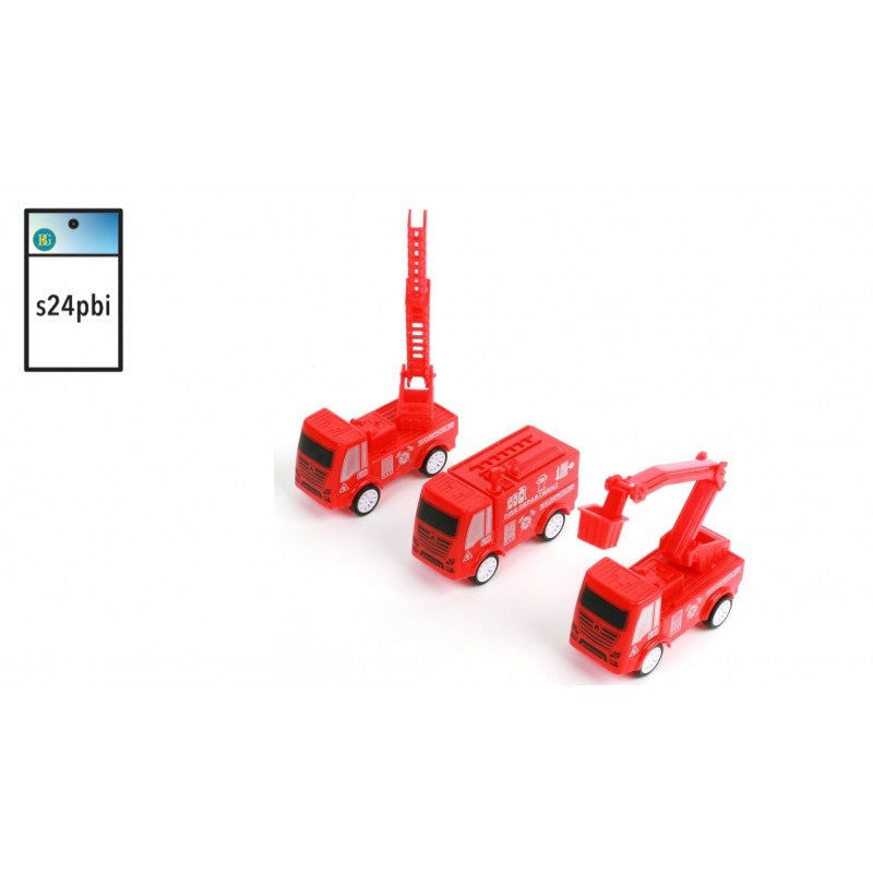 candytoys.ch Feuerwehrfahrzeug mit Rückzug ca 7 cm 3 fach sortiert candytoys.ch Switzerland