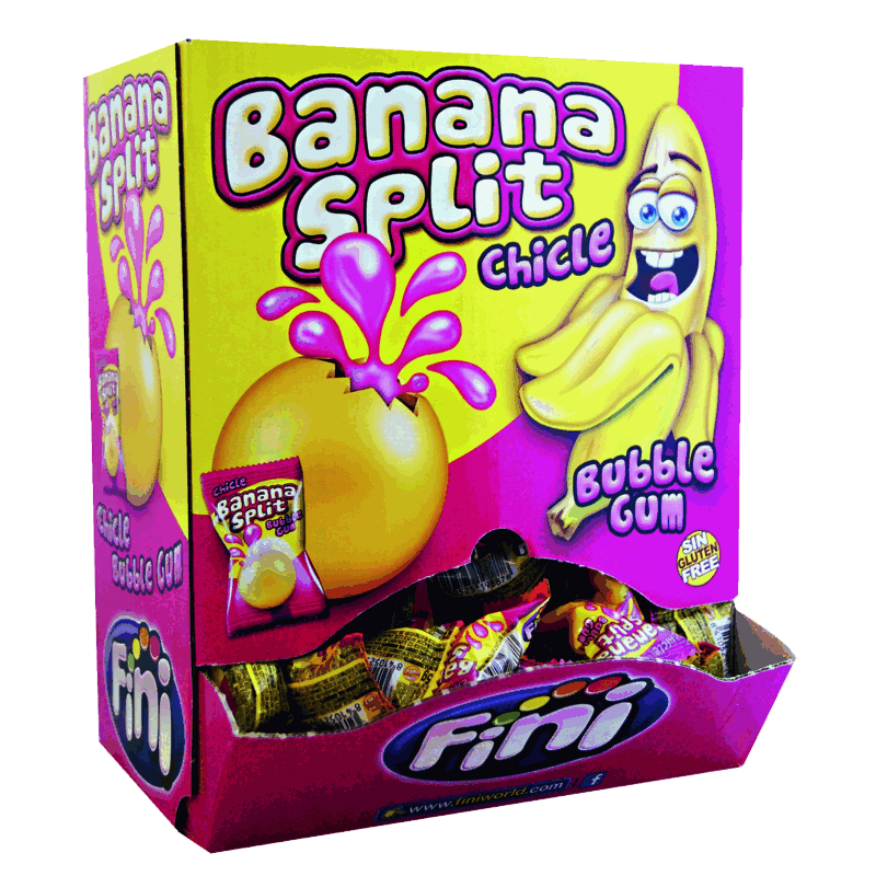 candytoys.ch Fini Banana Split 200 Stück im Karton candytoys.ch Switzerland