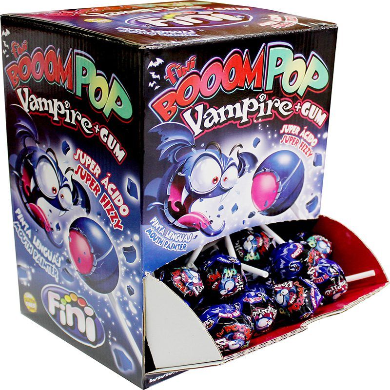 candytoys.ch Fini  Boom Vampire+Gumlolly  100 Stück im Karton candytoys.ch Switzerland