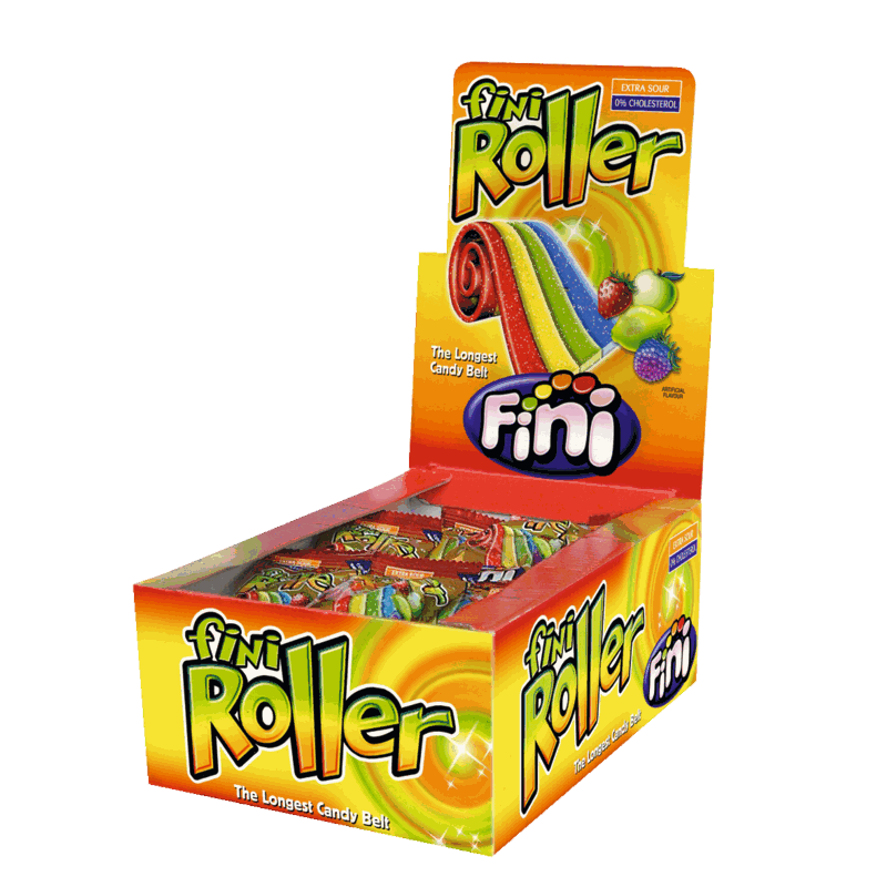 candytoys.ch Fini Roller Rainbow 40 Stück im Karton candytoys.ch Switzerland