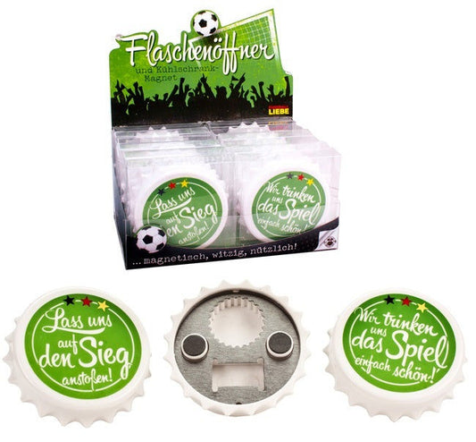 candytoys.ch Flaschenöffner FUßBALL LIEBE magnetisch - ca 8cm 2-fach sortiert candytoys.ch Switzerland
