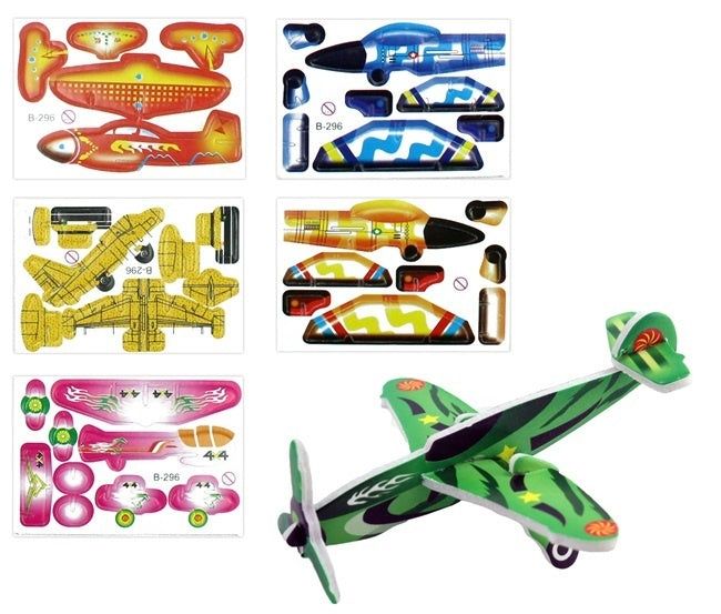 candytoys.ch Flugzeuge 3D zusammenbaubar - Karte ca 8 x 6 cm
