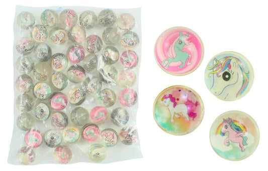 candytoys.ch Flummiball Dopsball mit Einhornmotiv ca 30 mm