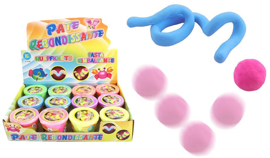 candytoys.ch Flummimasse Hüpfknete ca 35g 6-fach sort - in Dose ca 7x6cm candytoys.ch Switzerland