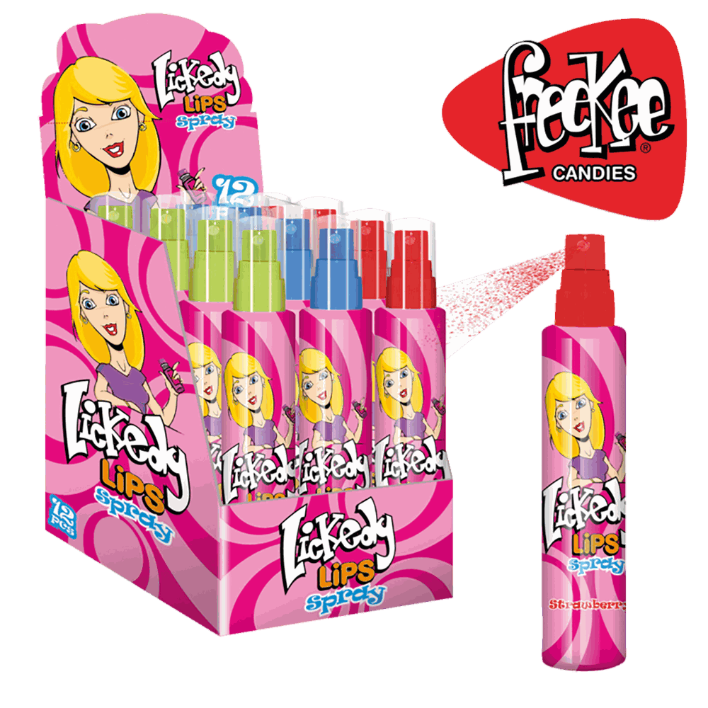 candytoys.ch freekee Lickedy Lips Spray 12 Stück im Karton candytoys.ch Switzerland