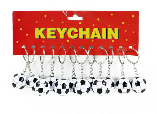 candytoys.ch Fußball Metall an Schlüsselanhänger ca 2,5 cm