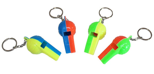 candytoys.ch Fußballpfeifen an Schlüsselanhänger 4 Farben sortiert ca 5,5 cm candytoys.ch Switzerland