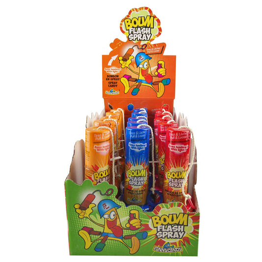 candytoys.ch Funny Candy Boum Flash Spray 15 Stück im Karton candytoys.ch Switzerland
