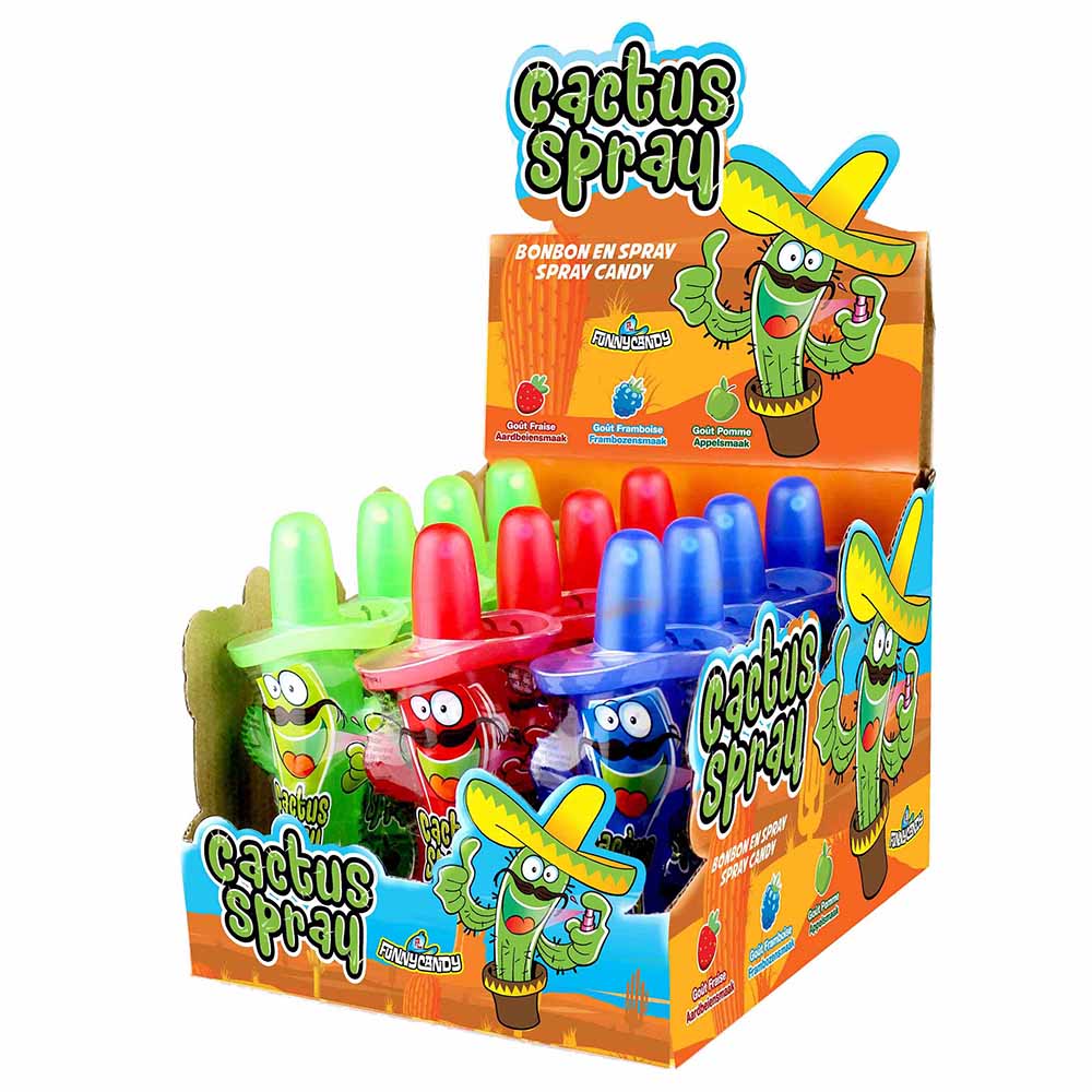 candytoys.ch Funny Candy Cactus Spray 12 Stück im Karton candytoys.ch Switzerland