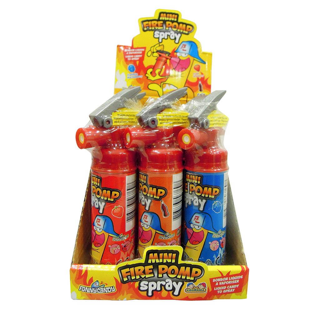 candytoys.ch Funny Candy Mini Fire Pomp Spray 12 Stück im Karton candytoys.ch Switzerland