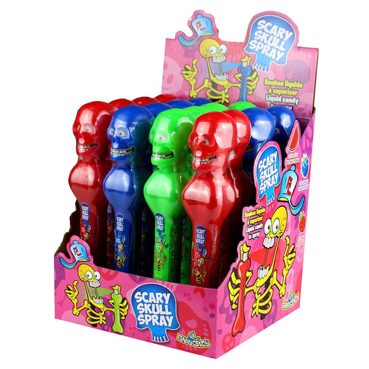 candytoys.ch Funny Candy Scary Skull Spray 16 Stück im Karton candytoys.ch Switzerland