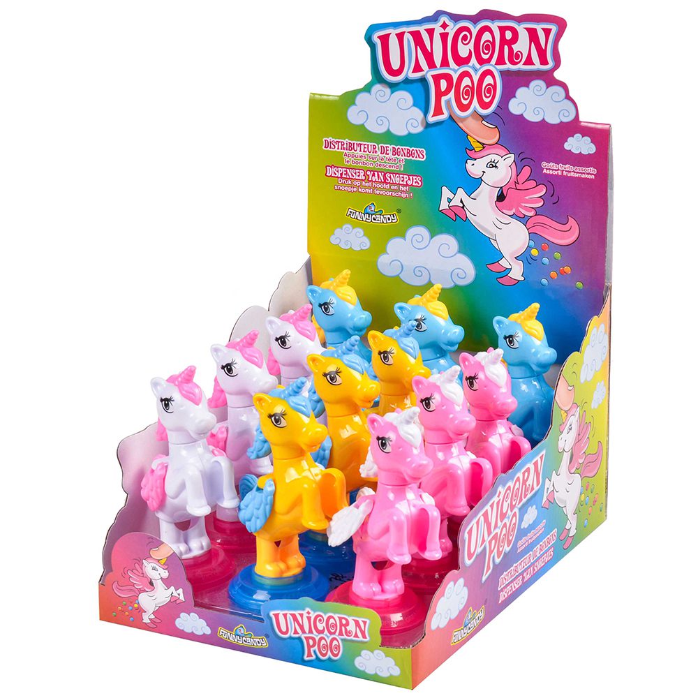 candytoys.ch Funny Candy Unicorn Poo 12 Stück im Karton candytoys.ch Switzerland