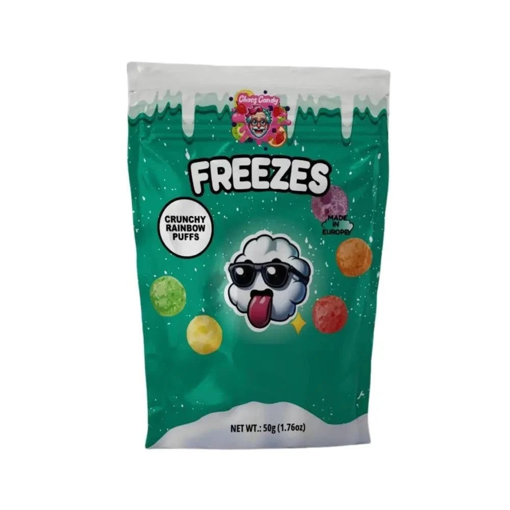 candytoys.ch Gefriergetrocknete Süßigkeiten - Knusprige Regenbogen-Puffs - 50g