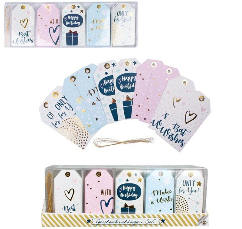candytoys.ch Geschenkanhänger 10 er Set - ca 8,5x4,5cm candytoys.ch Switzerland