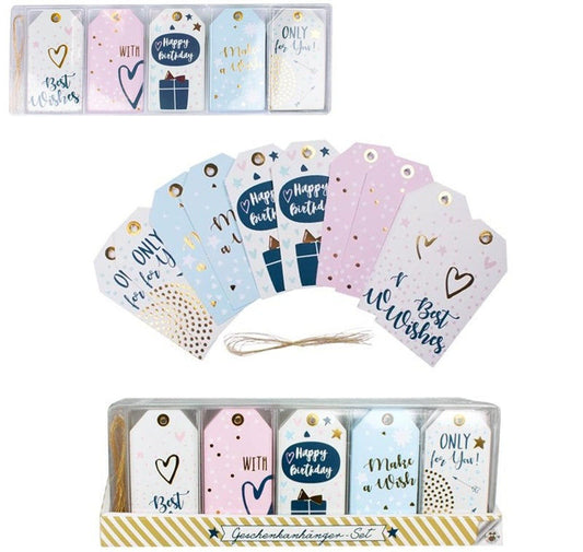 candytoys.ch Geschenkanhänger 10 er Set - ca 8,5x4,5cm candytoys.ch Switzerland