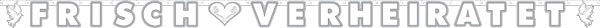 candytoys.ch Girlande - Buchstabengirlande 'Frisch Verheiratet' 2,7m candytoys.ch Switzerland