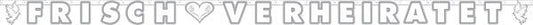 candytoys.ch Girlande - Buchstabengirlande 'Frisch Verheiratet' 2,7m candytoys.ch Switzerland
