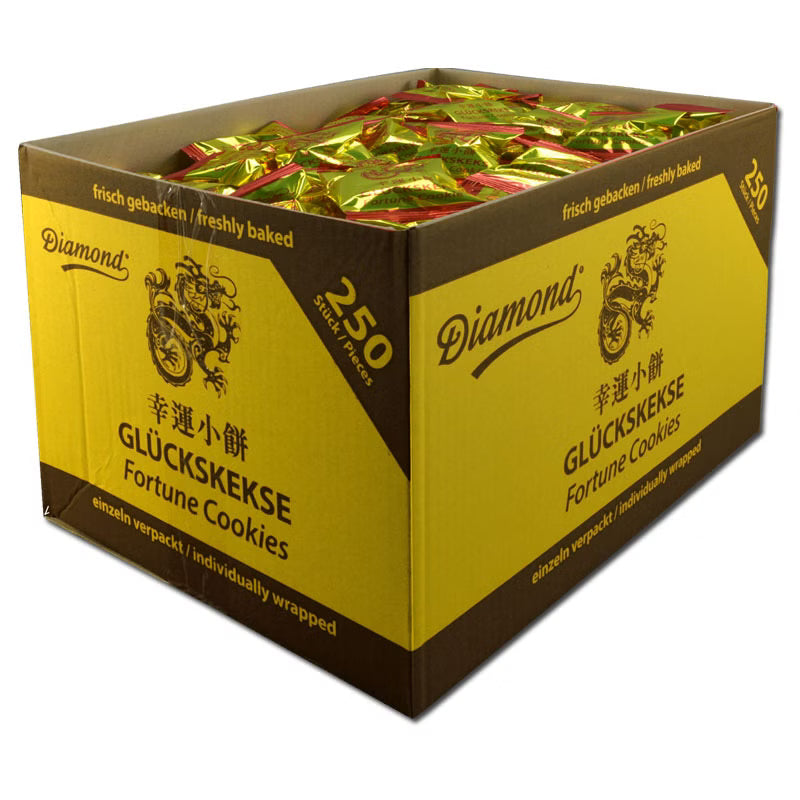 candytoys.ch Glückskekse Diamond, Fortune Cookies, Kekse, 250 Stück