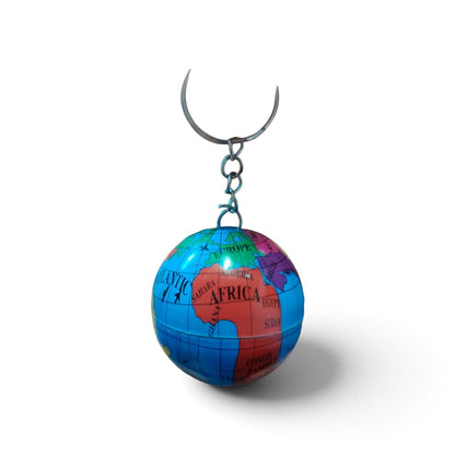 candytoys.ch Globus-Schlüsselanhänger 4.5cm - Bunte PVC-Erdkugel-Souvenir
