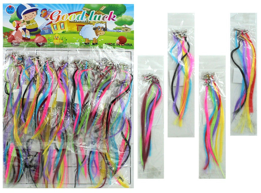 candytoys.ch Haarsträhnen, 6 farbig sortiert- ca 18 cm candytoys.ch Switzerland