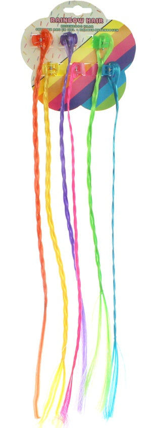 candytoys.ch Haarsträhnen bunt 6 Stück - ca 30cm Preis für 6 Haarsträhnen candytoys.ch Switzerland