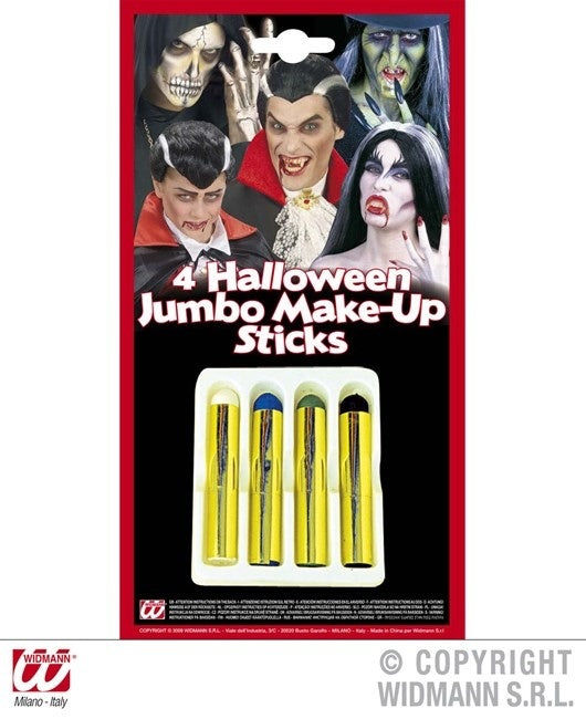 candytoys.ch Halloween Schminkstift maxi 4er Set auf Karte ca 21,5x11,5cm candytoys.ch Switzerland