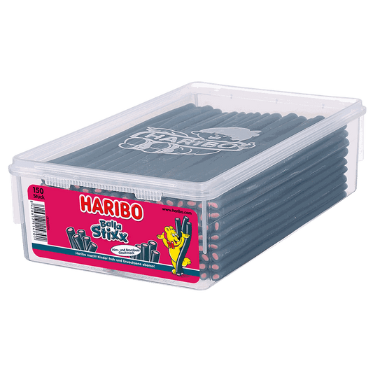 candytoys.ch Haribo  Balla Stixx Himbeere/Brombeere  150 Stück in der Dose candytoys.ch Switzerland