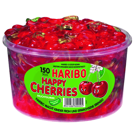 candytoys.ch Haribo  Happy Cherries  150 Stück in der Dose candytoys.ch Switzerland