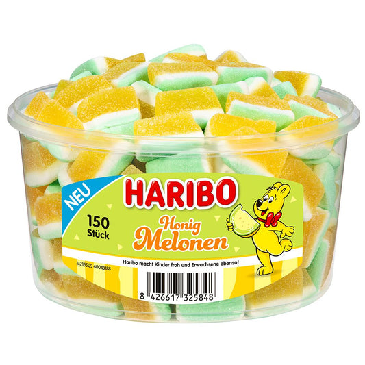 candytoys.ch Haribo Honig-Melonen 150 Stück in der Dose candytoys.ch Switzerland
