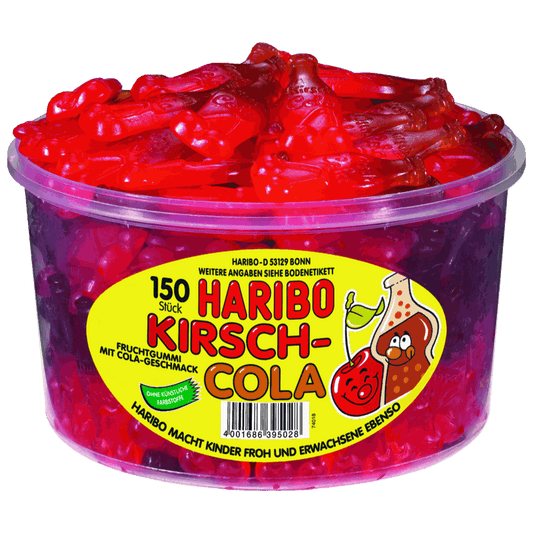 candytoys.ch Haribo  Kirsch-Cola  150 Stück in der Dose candytoys.ch Switzerland