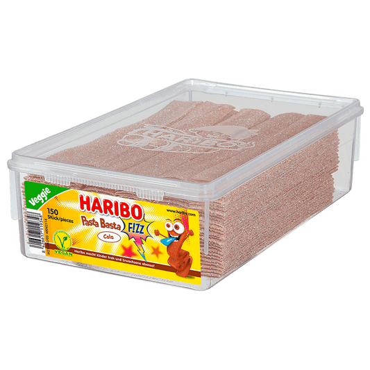 candytoys.ch Haribo  Pasta Basta Cola  150 Stück in der Dose candytoys.ch Switzerland