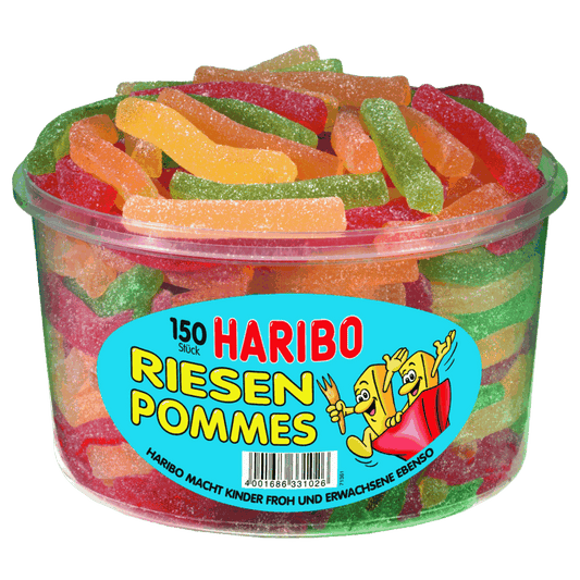 candytoys.ch Haribo  Riesen Pommes  150 Stück in der Dose candytoys.ch Switzerland