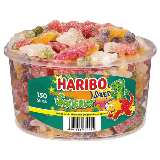 candytoys.ch Haribo SAUERier 150 Stück in der Dose candytoys.ch Switzerland