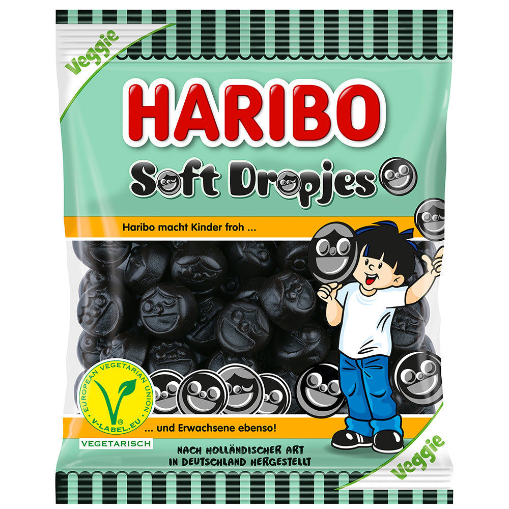 candytoys.ch Haribo Soft Dropjes 160g candytoys.ch Switzerland