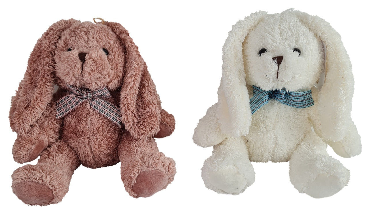candytoys.ch Hase 2-farbig sortiert m. karierter Schleife ca 25 cm candytoys.ch Switzerland