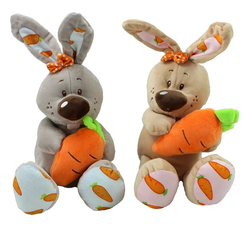 candytoys.ch Hase sitzend mit Möhre 2-fach sortiert ca 22 cm candytoys.ch Switzerland