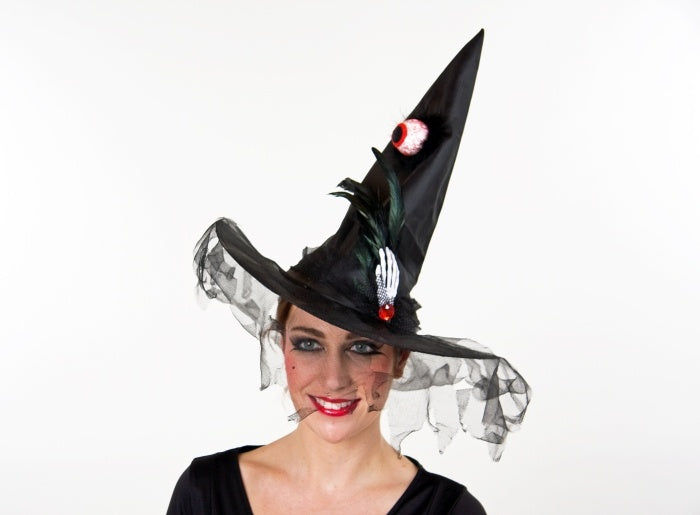 candytoys.ch Hexenhut schwarz, garniert mit Auge und Hand candytoys.ch Switzerland