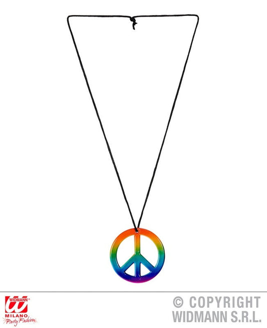 candytoys.ch Hippiekette regenbogenfarbig Peace-Zeichen ca 7,5cm candytoys.ch Switzerland
