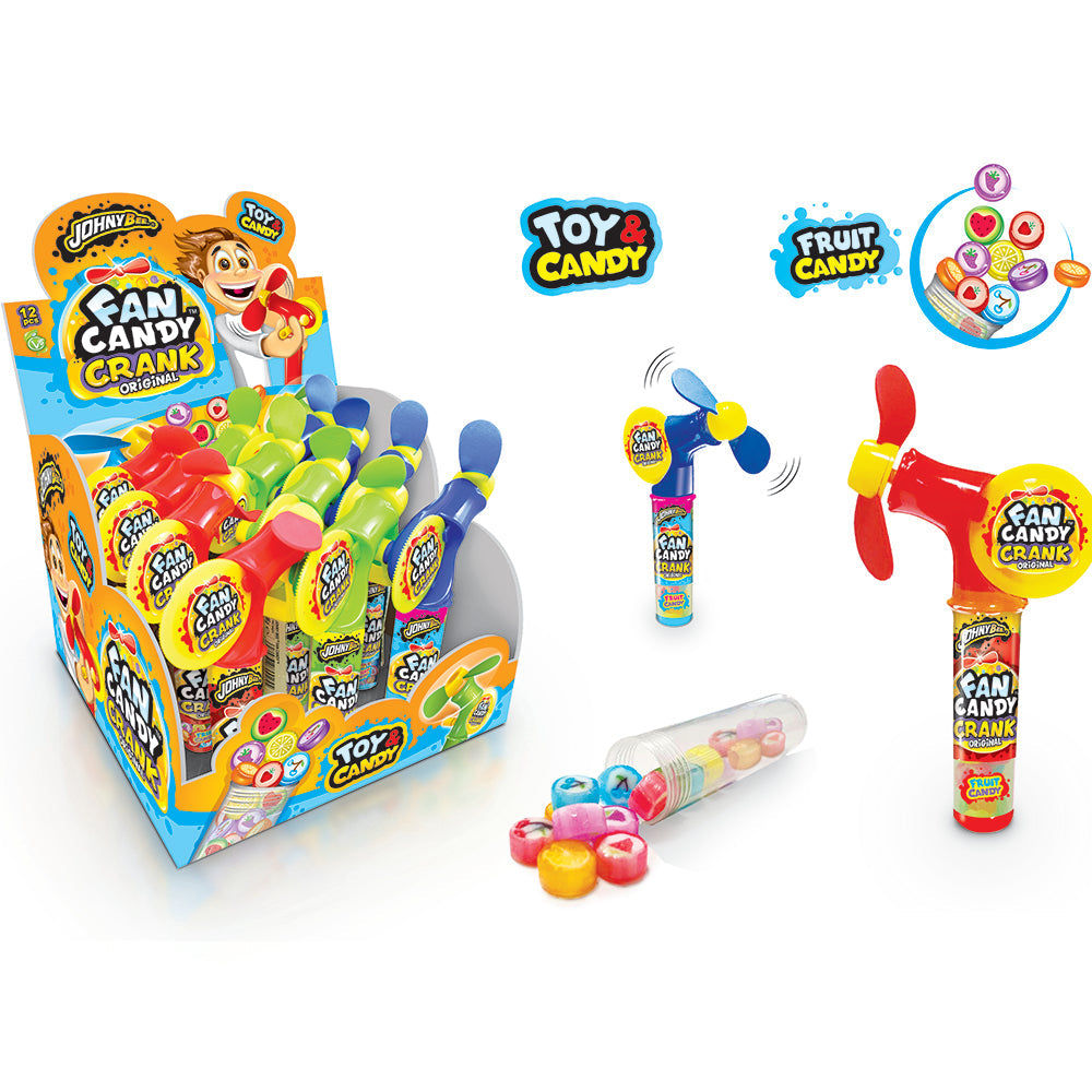 candytoys.ch Johny Bee Fan Candy Crank 12 Stück im Karton candytoys.ch Switzerland