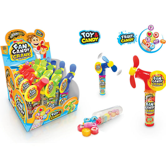 candytoys.ch Johny Bee Fan Candy Crank 12 Stück im Karton candytoys.ch Switzerland