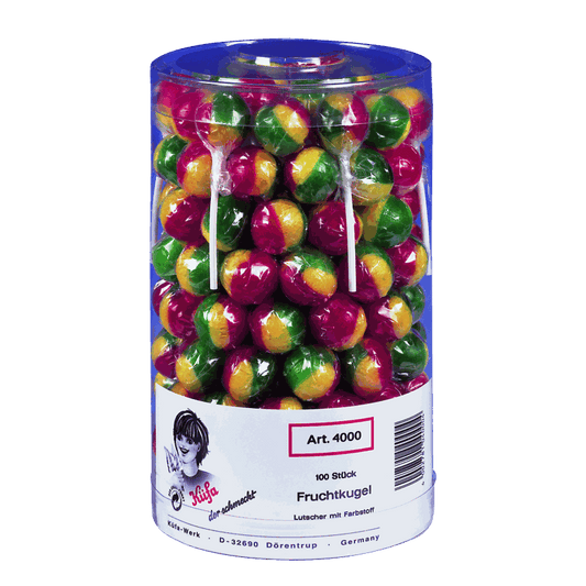 candytoys.ch Küfa  Frucht Kugel  100 Stück in der Dose candytoys.ch Switzerland
