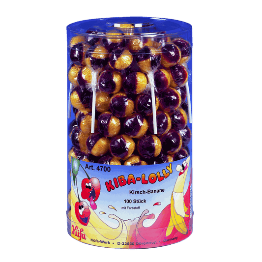 candytoys.ch Küfa  Kiba Lolly  100 Stück in der Dose candytoys.ch Switzerland