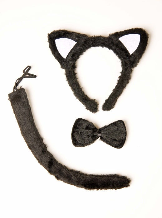 candytoys.ch Katzenset schwarz: Ohren, Schwanz, Fliege candytoys.ch Switzerland