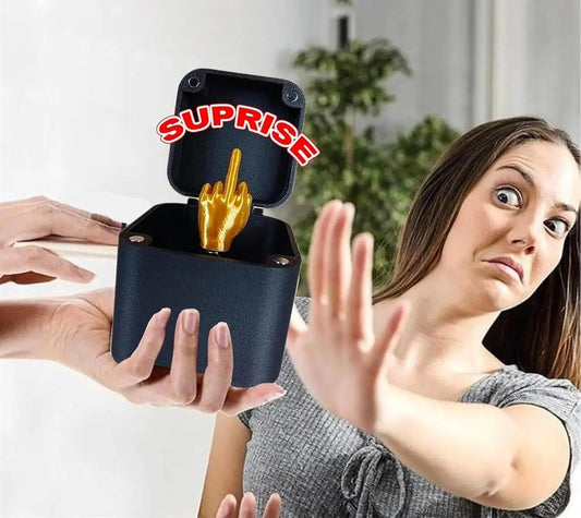 candytoys.ch Kreatives Geschenk: Mittelfinger in der Box - Lustig und originell