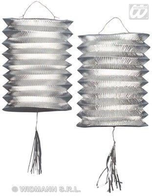 candytoys.ch Laterne - Zuglaterne metallic silber 2 Stück - je ca 25cm candytoys.ch Switzerland
