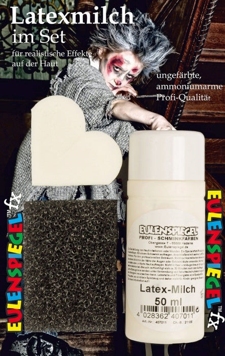 candytoys.ch Latex-Milch-Set: 50 ml Latexmilch, Schwämmchen candytoys.ch Switzerland