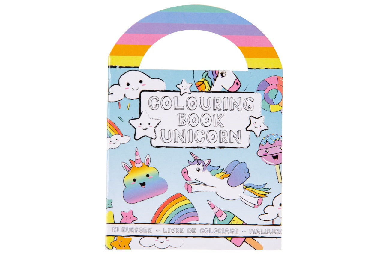 candytoys.ch Malbuch mit Aufklebern Einhornmotiv ca 13 x 9,5 cm candytoys.ch Switzerland