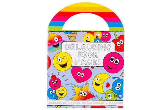 candytoys.ch Malbuch mit Aufklebern Motiv Lachgesichter ca 13 x 9,5 cm candytoys.ch Switzerland