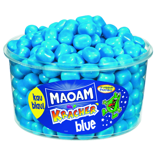 candytoys.ch Maoam  Kracher Blue  265 Stück in der Dose candytoys.ch Switzerland