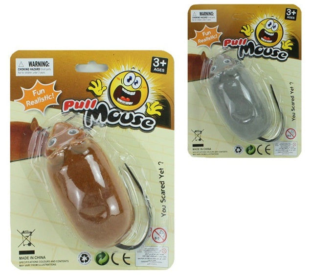 candytoys.ch Maus Rückzugsmaus 2-fach sortiert auf Karte - ca 17x12,5cm überwiegend braun candytoys.ch Switzerland